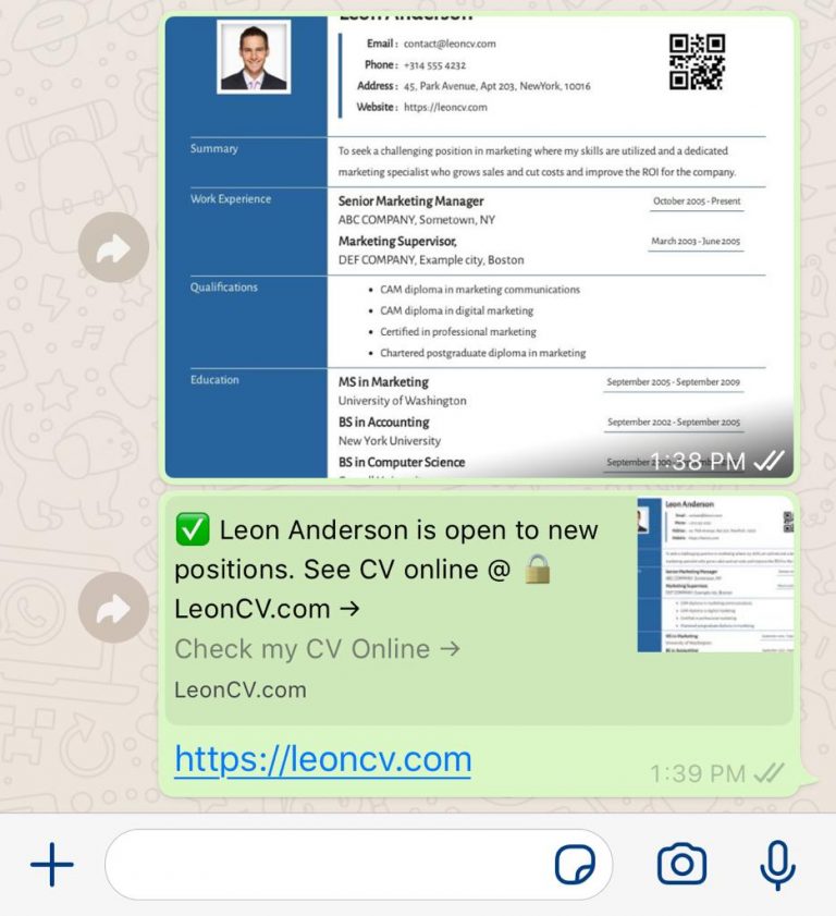 How To Send Cv To Someone On Whatsapp